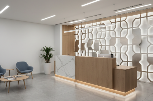 השער למותג שלכם: שילוב מנצח של אסתטיקה ותפעול בכניסה למשרד